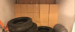 Fick punktering med tusen liter smuggelsprit i lasten