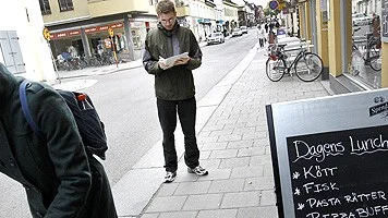 Samuel Westin och Frida Hedin från Naturskyddsföreningen.