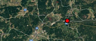 Frontalkrock i korsning - väg avstängd