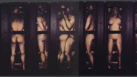 Vållar debatt. Tom Krestesen, ”Höga visan lll”. Tusch och tempera på trä, 1978.