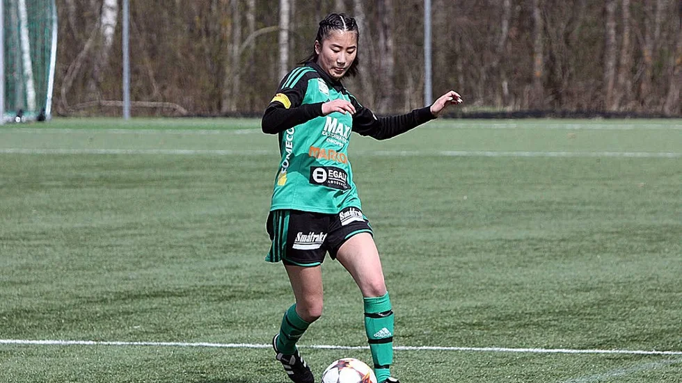 Förlust. Thea Nyberg och hennes ESK förlosrde mot Gimo med uddamålet.