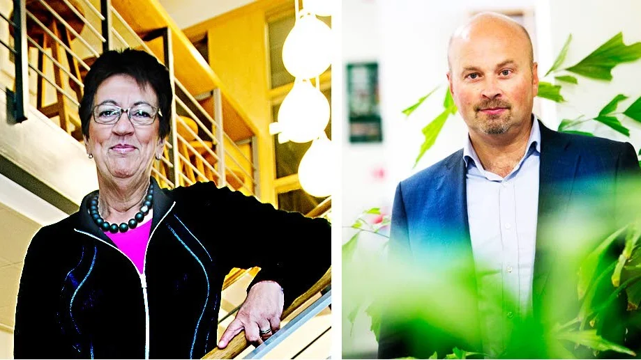 Christina Frimodig, STUNS, och Erik Forsberg, Uppsala BIO.