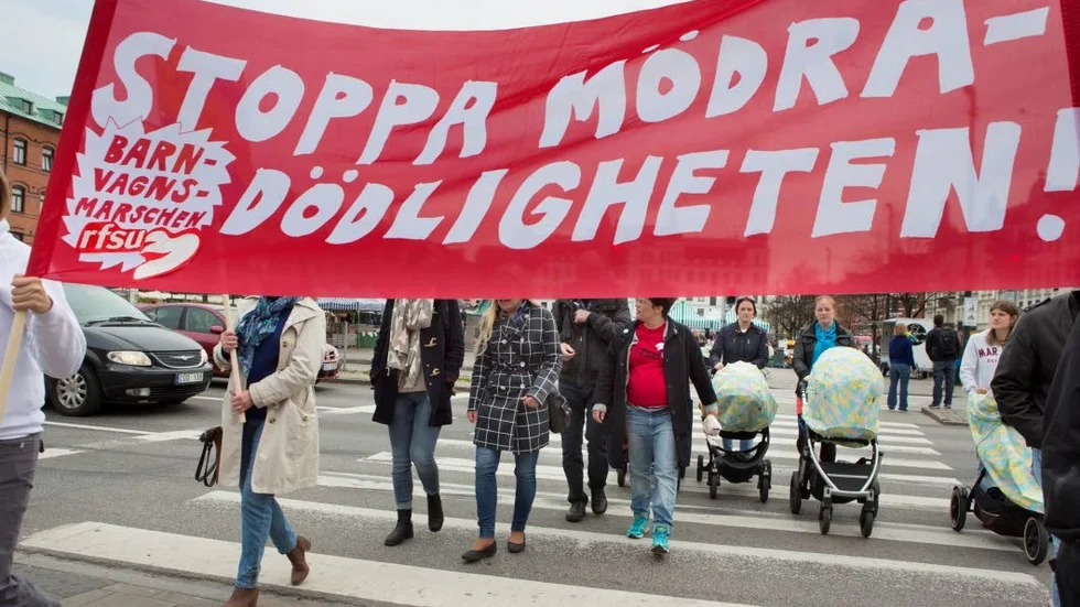Marsch. I år arrangeras barnvagnsmarschen även i Enköping. Marschen sker för att uppmärksamma mödradödligheten i världen.