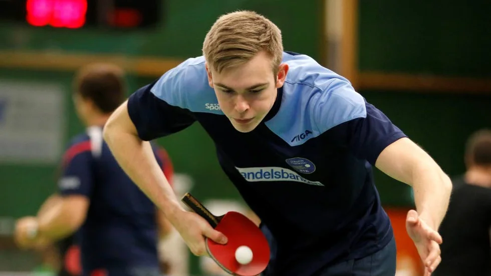 Till åttondel. Filip Karlsson åkte ur i bordtennis-SM.