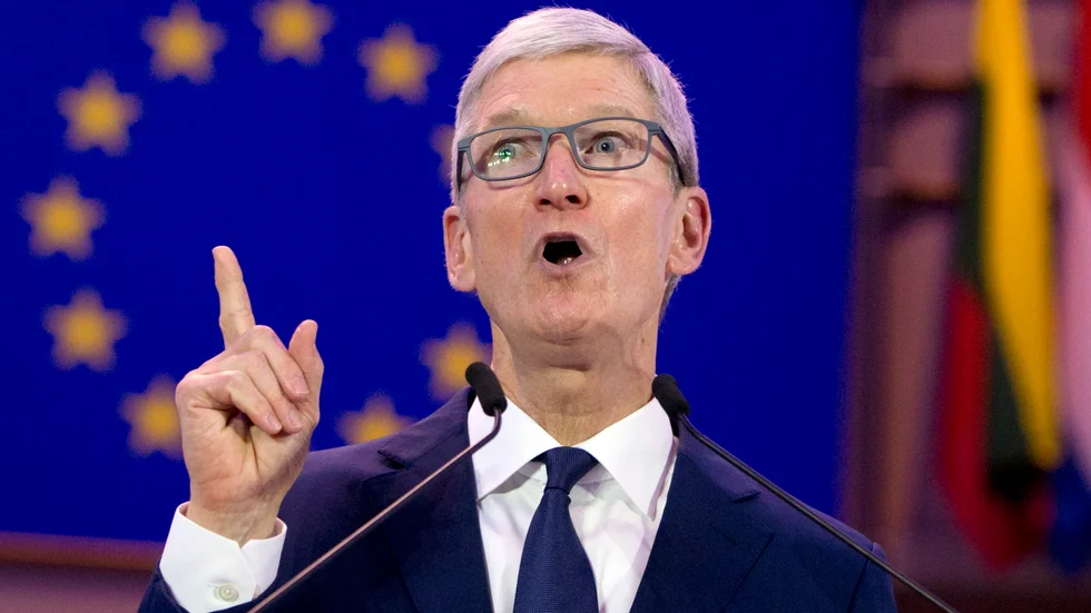 Apples vd Tim Cook har hittills inte jublat över den nya datalag som ser ut att bli verklighet i EU i höst. Arkivbild.