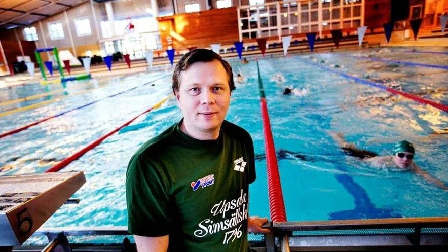 Huvudtränare. Ukrainaren Vitalik Gaponov bygger upp Upsala Simsällskaps atleter i tidig ålder.