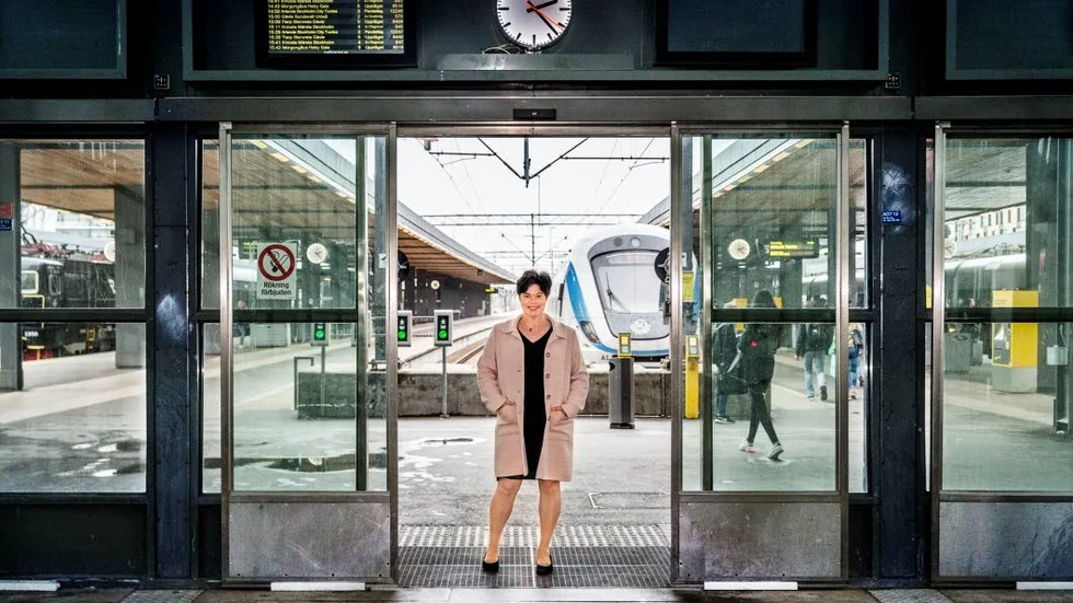 Lälttad. Marlene Burwick är både glad och lättad att det blev ett ja till spårutbyggnad. "Nu kan vi vara glada i några minuter innan vi fortsätter arbetet med att påverka regeringen", säger hon.