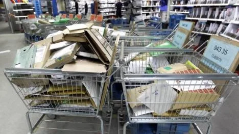 E-handelsbrev utgör en stor del av utdelningen. På fredagen delade brevbärarna ut 600 e-handelsbrev.