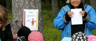Spännande invigning av sagostig på Grisberget