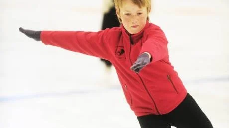 MÅLMEDVETEN. I år ska LAKF:s Martin Hedberg, 12 år, ta sig upp på prispallen för första gången. Därför är han och tränar inför vinterns tävlingar.Foto: Ida Axelsson