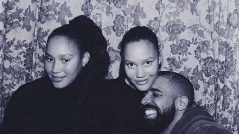 Den här bilden la Drake upp på sitt eget instagram-konto. Där syns systrarna Elisabeth och Victoria lejonhjärta tillsammans med världskända artisten.