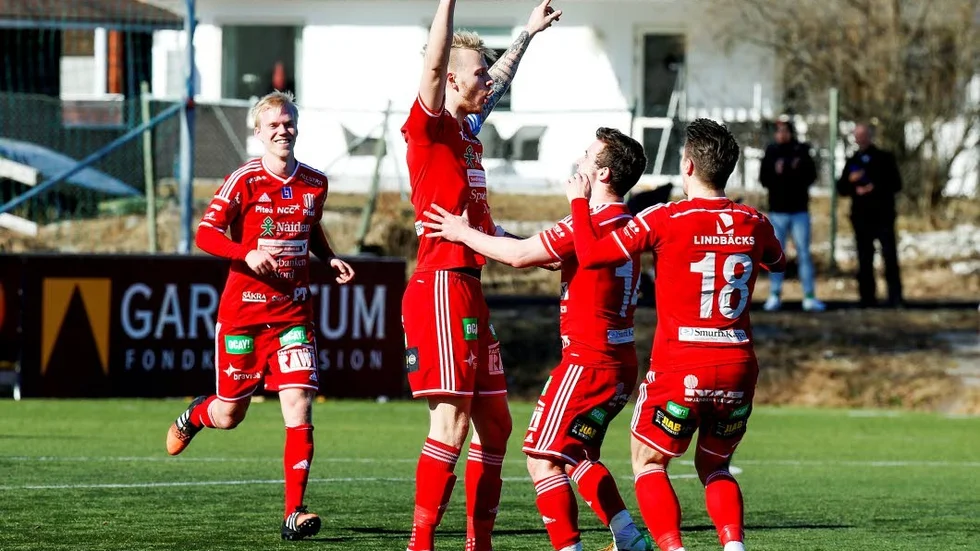 William Olausson gjorde mål på straff.