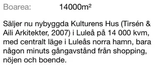 Försökte sälja Kulturens hus