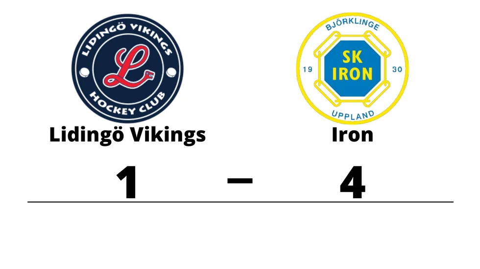 Lidingö Vikings HC förlorade mot SK Iron Hockey