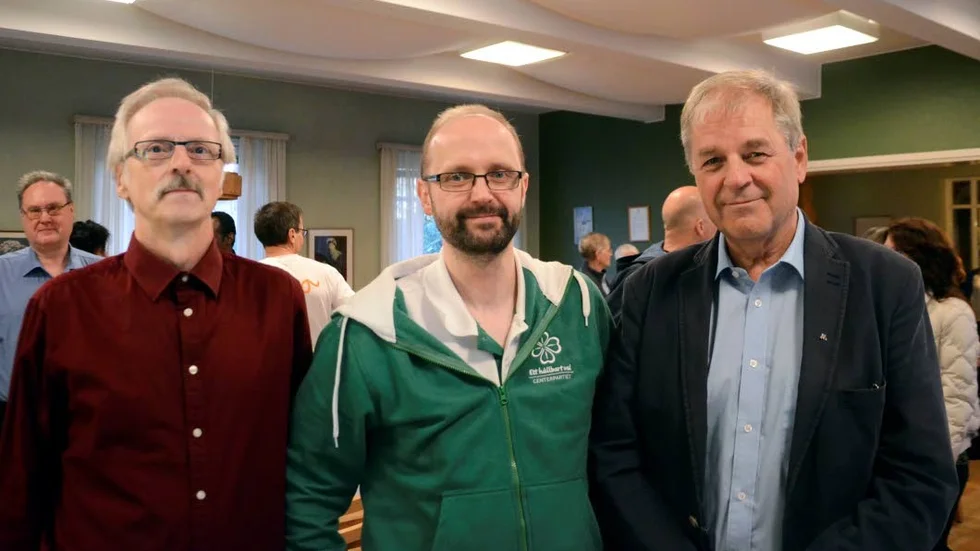 Alliansen i Haparanda. Lars-Erik Wikberg, Sven Tornberg och Anders Rönnqvist.