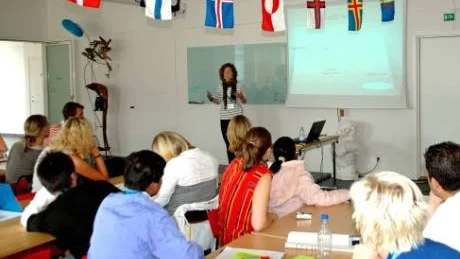 FORSKNINGSPROJEKT. Maja Sundqvist från Umeå universitet berättade om klimatforskningen som sker vid Climate Impact Research Centre (CIRC) i Abisko.