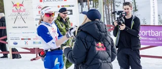 Länsåkaren på pallen i monsterloppet