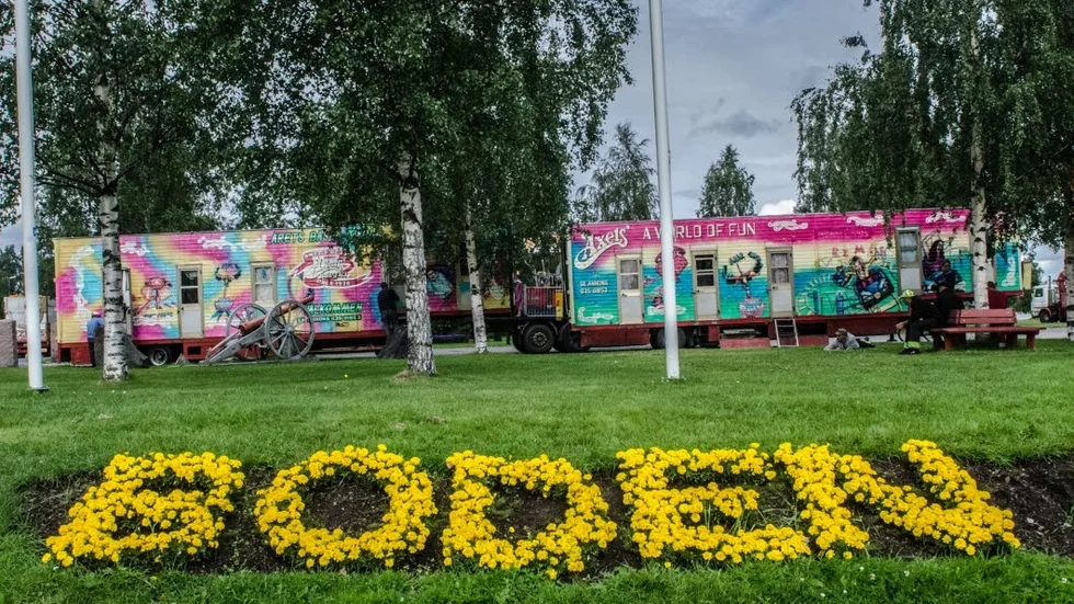 Uppladdning. På Kvarnängen har festivalområdet börjat byggas upp inför Boden Alive som startar på torsdag.