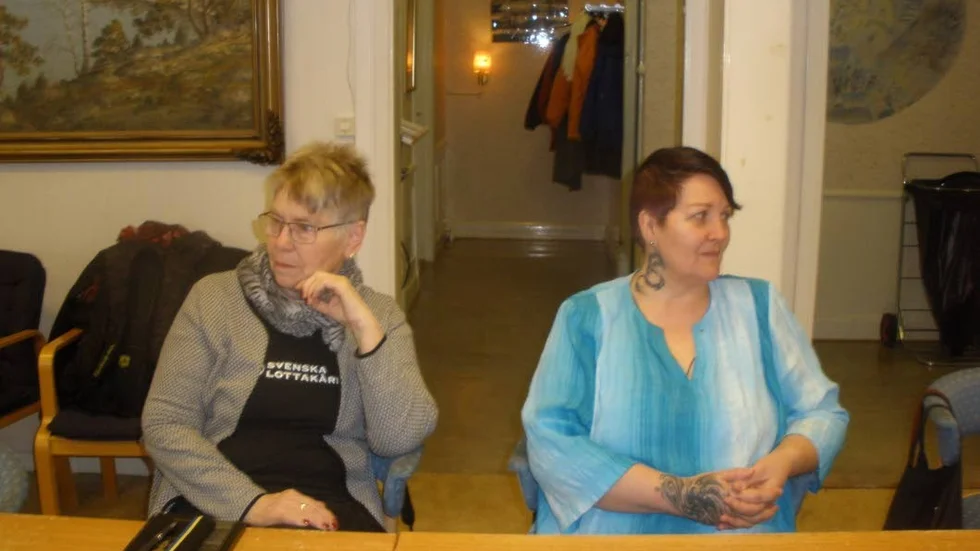 Nätverkade. Ulla-Britt Kenttä, Haparanda och Carina Isaksson, Älvsbyn.