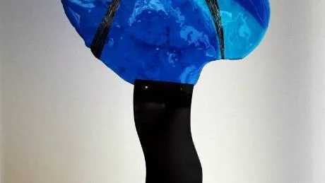 GLAS. Agneta Anderssons Blå bubbla.