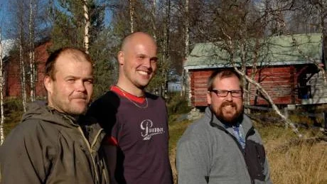 ÄVENTYRARE. Tord Pettersson, Magnus Larsborg och Hans Söderström startar företag i äventyr i Lannavaara.