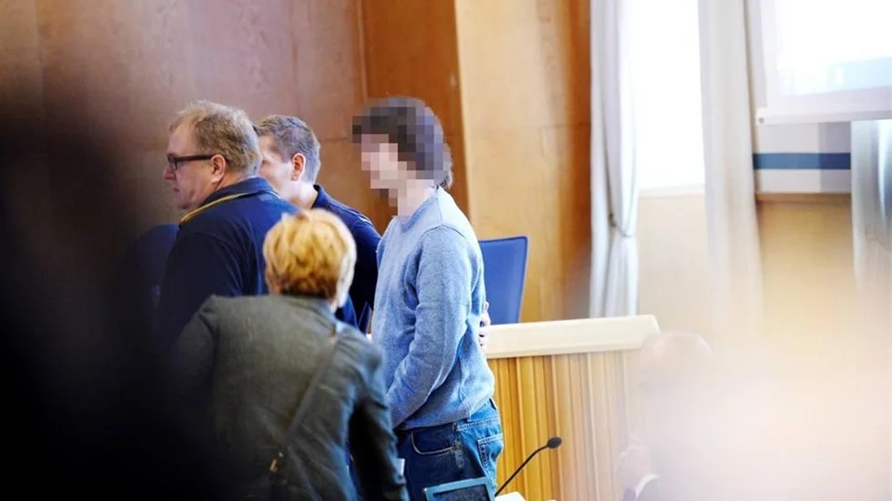 22-åringen i rätten i Piteå tingshus.