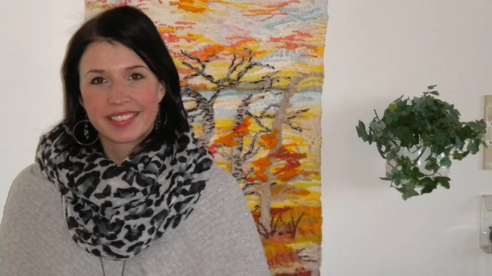 Gästen. Lina Berglund berättade och visade bilder från sina långresor.