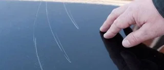 Per fick bilen vandaliserad