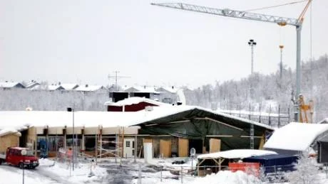 Foto:  Alexander Linder            REJÄL RENOVERING. Camp Ripan i Kiruna renoverar och bygger ut för 25 miljoner kronor. Det är bara en i raden av alla mångmiljoninvesteringar som just nu görs i Kiruna.
