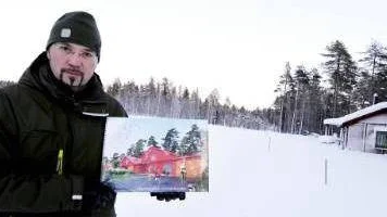 VINNARE. Erik Aitomäkis energihus vann kommunens tävling och får som pris bygga åtta kedjehus på Kronanbacken. "Vi hoppas kunna sätta igång direkt efter midsommar", säger han.