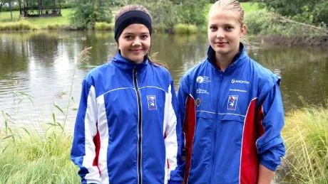 MEDALJÖRER. Ida Sundström, vänster och Isabell Sahlén, höger, tog medaljer.