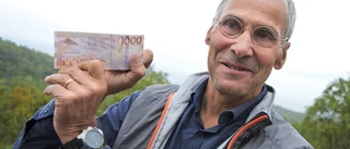 Riksbanken ställer ut ny tusenlapp i Abisko