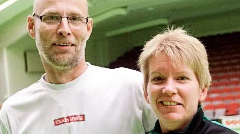 Strömnäs GIF:s tränare Ola Hedlund och Monica Norberg hoppas att Strömnäs besegrar Norrköping med mer än 15 mål.