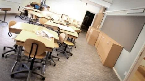 Här rådet stormen före lugnet. Varje klassrum kommer få en högteknologisk teamboard. Dessutom finns spis och diskbänk. "Allt för att undvika onödigt spring in och ut ur klassrummet" säger rektorn Urban Lindgren.