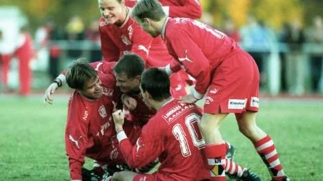 Stort ögonblick i Piteå IF:s historia. PIF slog ut självaste Djurgården i Svenska Cupen 1996.