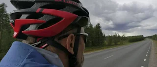 Fredrik cyklade till Jutis
