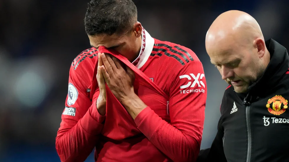 Raphaël Varane är med i den franska VM-truppen – trots skadan. Arkivbild.