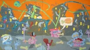 FÄRGEXcESSER. Kristina Abelli Elander 1985.