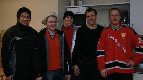 Daniel Nyström, Anton Brännström, Jonas Degerman, Emil Granberg och Johan Brännström var lördagens målgörare i matchen mellan MG/Arvidsjaur Hockey och Teg.