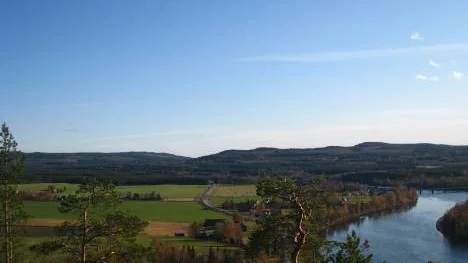 En vacker utsikt från Hundberget i Älvsbyn.
