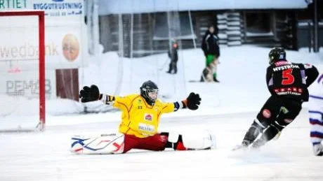 SÄKER Björn Hellman var på sin vakt under matchen.