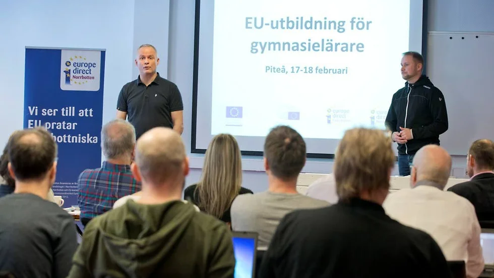GENOMGÅNG. Jonas Nuldén och Jan Hult välkomnar alla.
