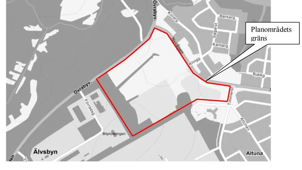 Stort. Området är större än de man just nu projekterar på Västermalm.
