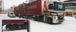 Tradare i trubbel stoppade trafiken