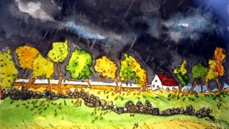 "Höstvind", höstlandskap från Hamra.