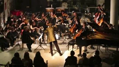 Gotlands Sinfonietta spelar vid Musikaliska Sällskapets högtidsdag på Almedalsbiblioteket.                                                      foto: pressbild