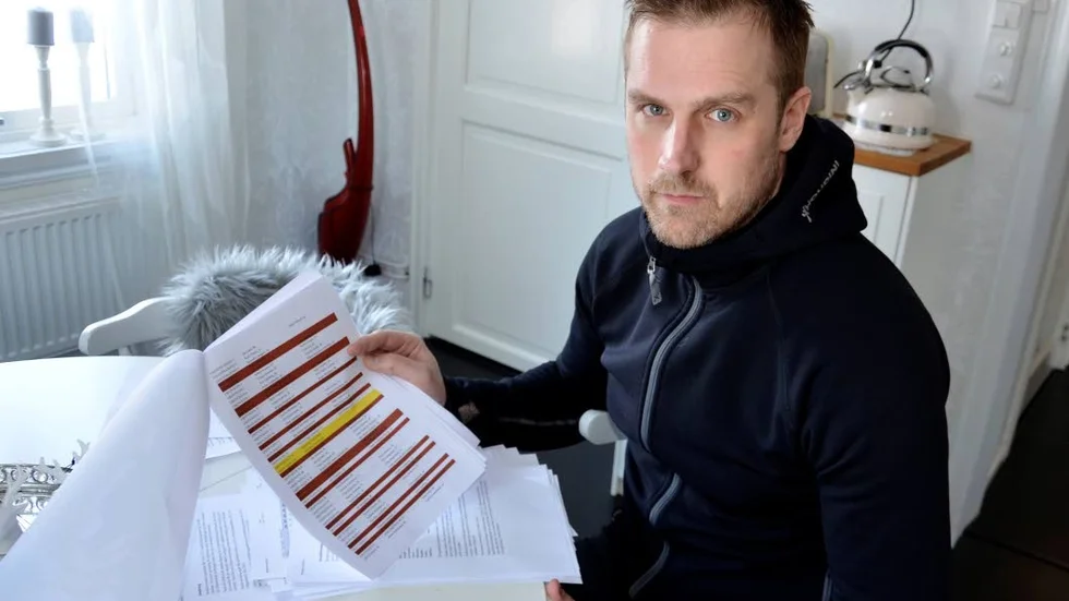 Talande statistik. Peter Kristoffersson har med hjälp av offentliga uppgifter kartlagt befolkningsstrukturen i Svartbjörnsbyn. " Det kommer bli en stor generationsväxling snart och det borde man ta hänsyn till när man säger att förskolan ska försvinna."
