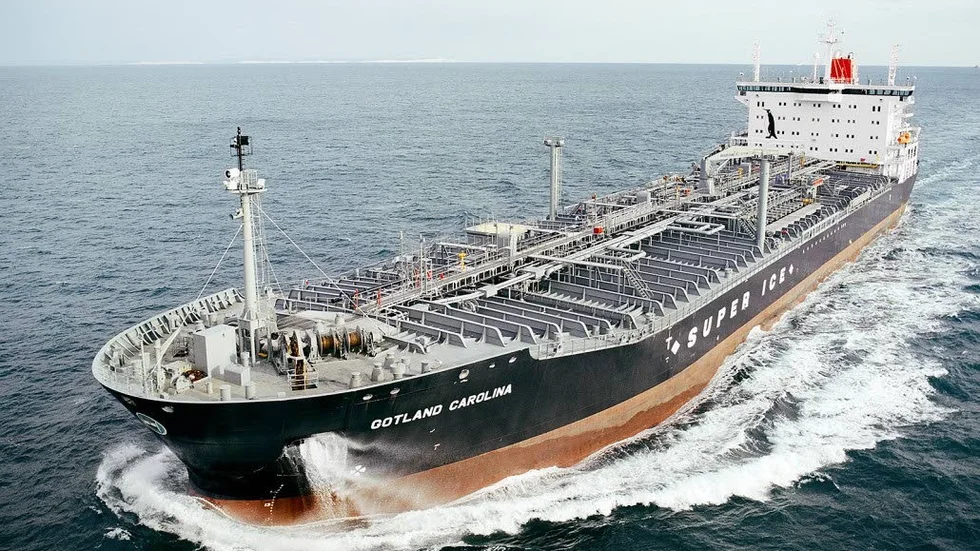 M/T Gotland Carolina levererades till Gotlandsbolaget 2006.