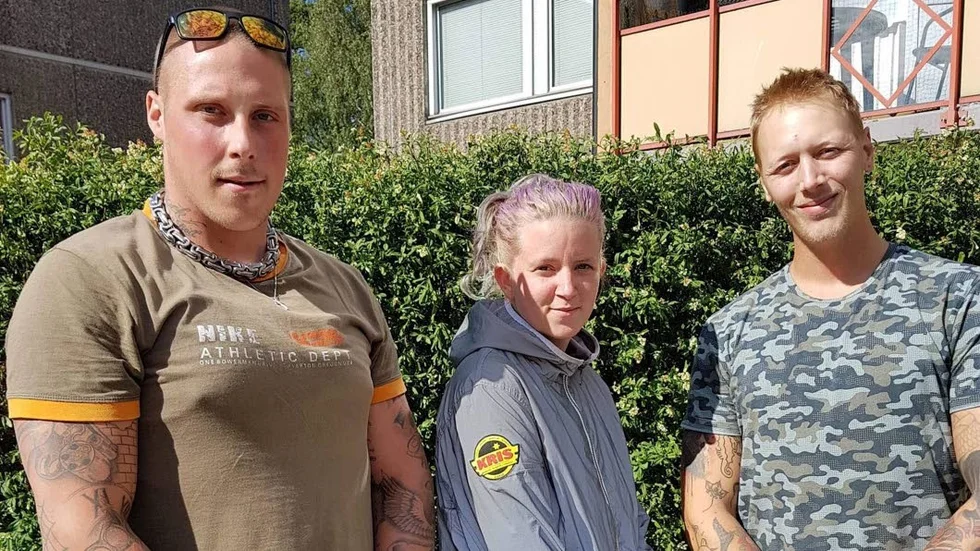 KRIS Gotlands styrelse. Från vänster: Erik Westerlund Evelina Olsson och Alexander Malmqvist.