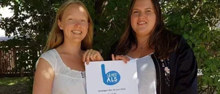 Sara och Evelina vill sprida kunskap om ALS